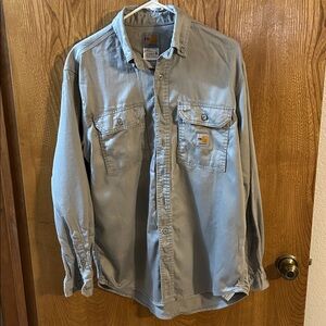 Men's Carhartt Flame Resistant Classic Twill Shirt Size Medium